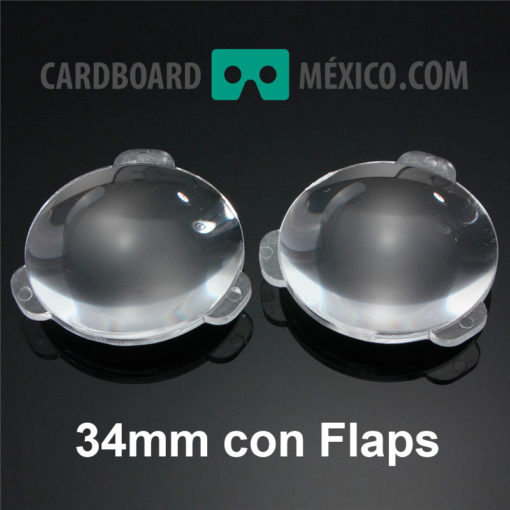 lentes google cardboard 34mm