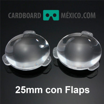 lentes google cardboard 25mm